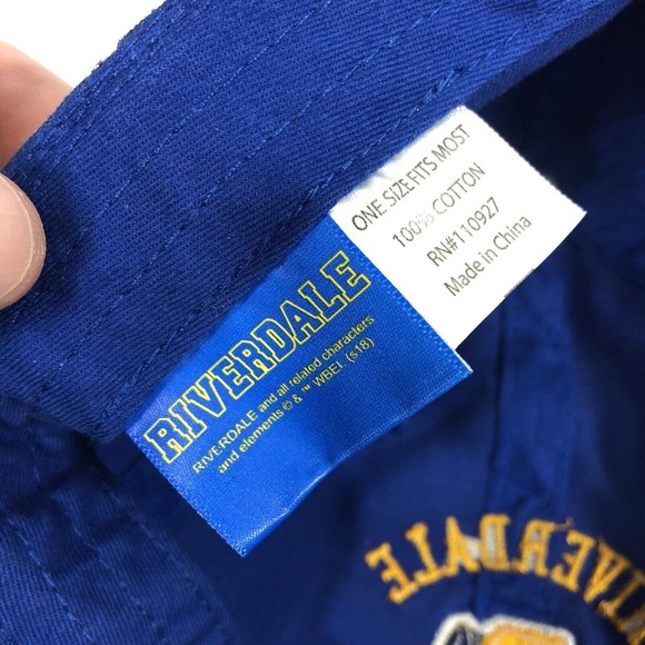 Riverdale Vixens Officially Licensed Blue baseball Hat/Cap Adjustable One Size - Picture 10 of 11